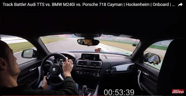 Race: BMW 240i vs Porsche 718 Cayman vs Audi TTS