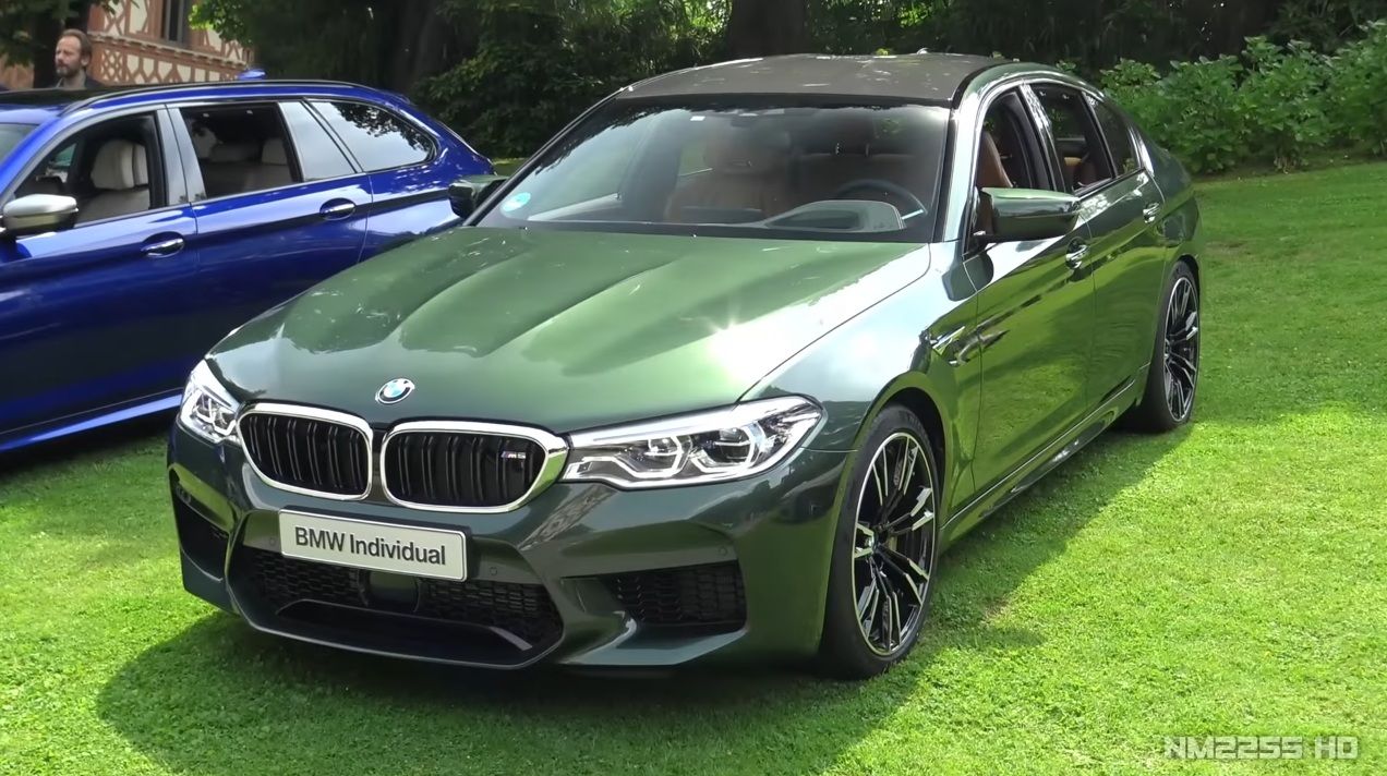 Video: British Green F90 BMW M5 Individual Shines at Concorso d`Eleganza Villa d`Este