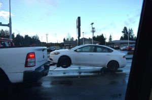 Car Being Towed By A Tow Truck