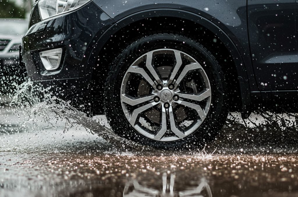 Car on Rainy Day